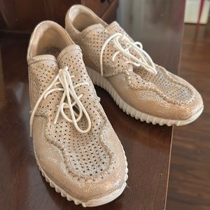 Diba true gold sparkly sneakers